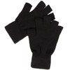 Mens Black Fingerless Gloves One Size Fits All by MAGIC