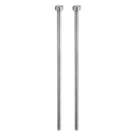 HARFINGTON 2pcs Straight Ejector Pins 3/16" Dia 150mm (6") Long SKD61 Round Tip Punches Steel Ejector Pin Punch for Die Manufacturing Mechanical Maintenance