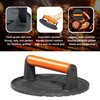 SanKonfu Bacon Press 2.5 lb Heavy Weight Cast Iron Burger