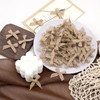 100pcs Christmas Mini Burlap Bows, Linen Handmade Mini Bow for