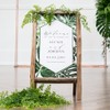 Weddingstar Self Standing Chalkboard Sign with Rustic Wood Frame