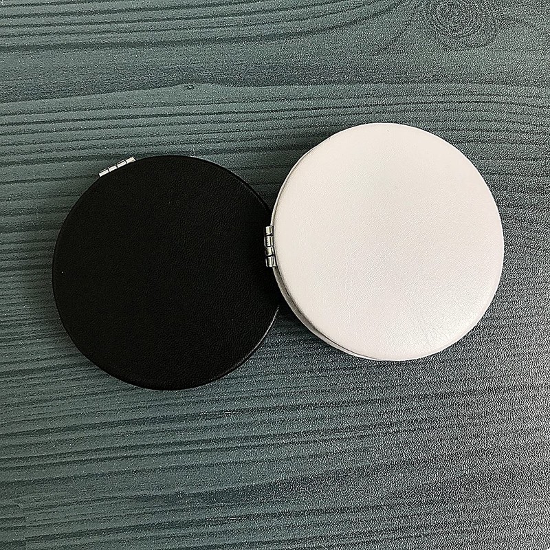 Zcooooool Makeup Mirror, 6.7 cm Round Folding Mirror, Professional Double-Sided