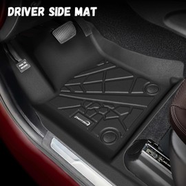 PARTZER Floor Mats & Cargo Liner Fit for 2016-2021 Jeep Grand Cherokee / 2022 Jeep Grand Cherokee WK2 (5-Seater), TPE Rubber Floor Liners Trunk Mats for 1st & 2nd Row & Cargo