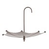 Umbrella Shaped Bird Trough Metal Hanging Bird Feeder Tray Metal