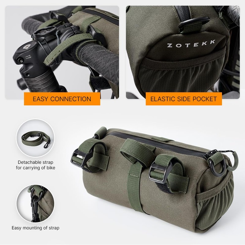 ZOTEKK Bicycle Handlebar Bag 1.5 L Practical Bicycle Handlebar Bag