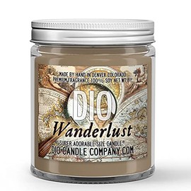 Wanderlust Candle (8oz) Vanilla Leather Smoke Scented Soy