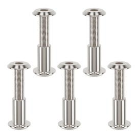 Skweawert 5 Pcs Binding Screws Fit for 0.31" (8mm) Hole Dia, Male M6x20mm Binding Bolts, Countersunk Allen Head Screw Post, Chicago Screw Rivets for DIY Leather Crafts and Photo Albums