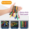 EXQUMART 5 Pcs Heavy Duty Alligator Clips Electrical, Dual Ended