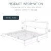 Lov4ever Full Queen King Size Upholstered Platform Bed Frame with