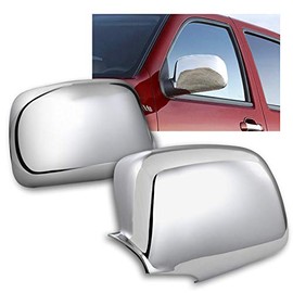 EPARTS 2Pcs Chrome Polished ABS Side View Overlay Mirror Cover Trim Caps Fit for 2004-2012 GMC Canyon Chevy Colorado Pickup Cab