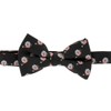 cravateSlim Christmas Bow Tie Black Santa Claus, black