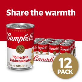 Campbell’s Condensed Homestyle Chicken Noodle Soup, 10.5 Ounce Can (Pack of 12)