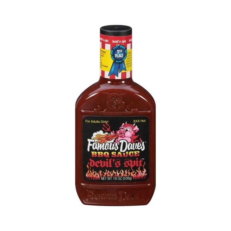 Famous Dave's Devil's Spit BBQ Sauce, 8 Pack - 19