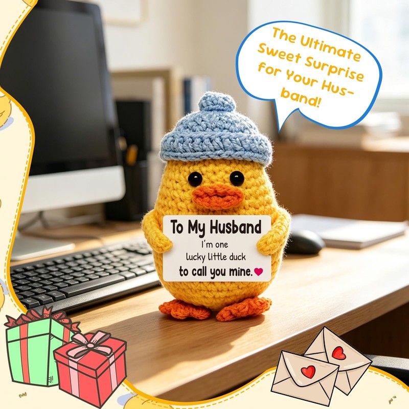 Fathers Day Presents for Husband from Wife – Crochet Duck