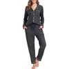 Lovasy Pyjamas for Women Classic Button Down Pjs for Women