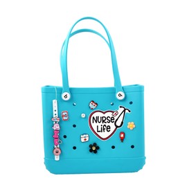 LIGHUFEIC Nurse Charm Accessory for Bogg Bags and Simply Southern Totes,Cute Decorative Inserts,Perfect for Personalization and Style