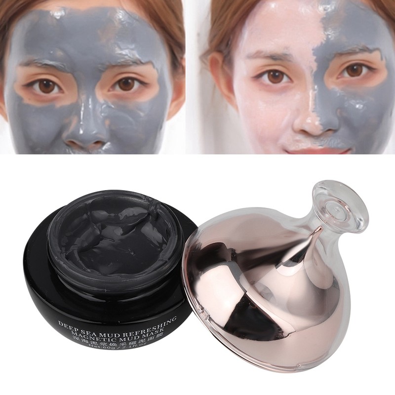 60g Black Magnetic Face Mud Mask Mineral Substance Mask Pore