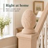 Warmhm Wood Pineapple Finial: Newel Post Cap for Staircase Bannisters