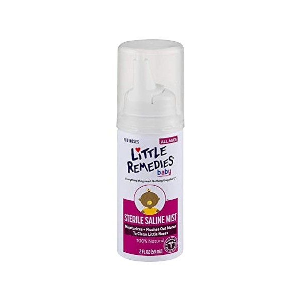 Little Remedies Sterile Saline Nasal Mist | Safe for Newborns | 2 Fl Oz (Pack of 1)
