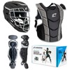 CHAMPRO Optimus Pro Fastpitch Catcher's Kit, Ages 9-12, Black