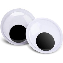 7.5inch Giant Googly Wiggle Eyes with Self Adhesive,Large Eyes 2 Pack for Christmas Tree Party Decorations - Color: 7.5inch