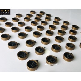 Antique Style Mini Compasses Set Marine Collectible Nautical Gift Decor (Only One Compass)