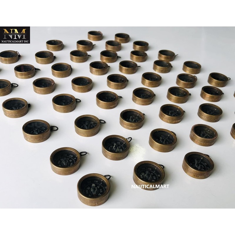 Antique Style Mini Compasses Set Marine Collectible Nautical Gift Decor