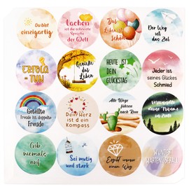 Lemicin Sticker Sayings Stickers Motivational Stickers – Pack of 240 4 cm Inspirational Motivational Stickers Positive Sayings for Gift Envelope Gift Bags Scrapbook Laptop Notebook