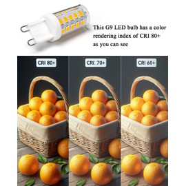 NQWKMZMDJ 6 Pack G9 LED Bulb Dimmable 4W, Equivalent 30W-40W T4 Halogen Lamp, G9 LED No Flicker 4000K 120V ‎400LM, 360° Beam Angle Light Bulbs (Natural White)