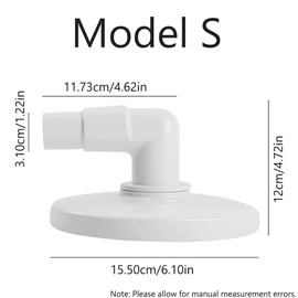 SEIWEI 1Pcs Pool Skimmer Vacuum Plate 90 Degree Combo Hose Elbow Adapter (S)