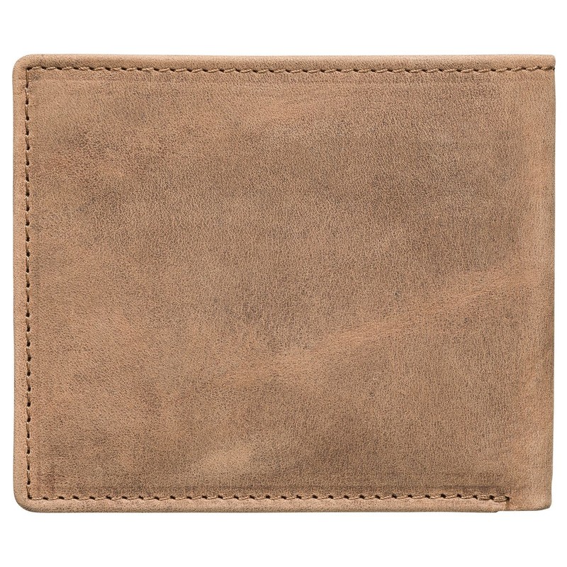 Red Baron RB-WT-007-05 Men's Wallet, Brown, Used Look, Genuine Leather,
