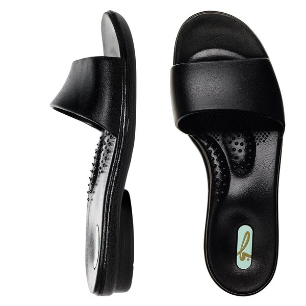 Oka-B Women's Grace Slide,Licorice, Small, Size 5-6 M