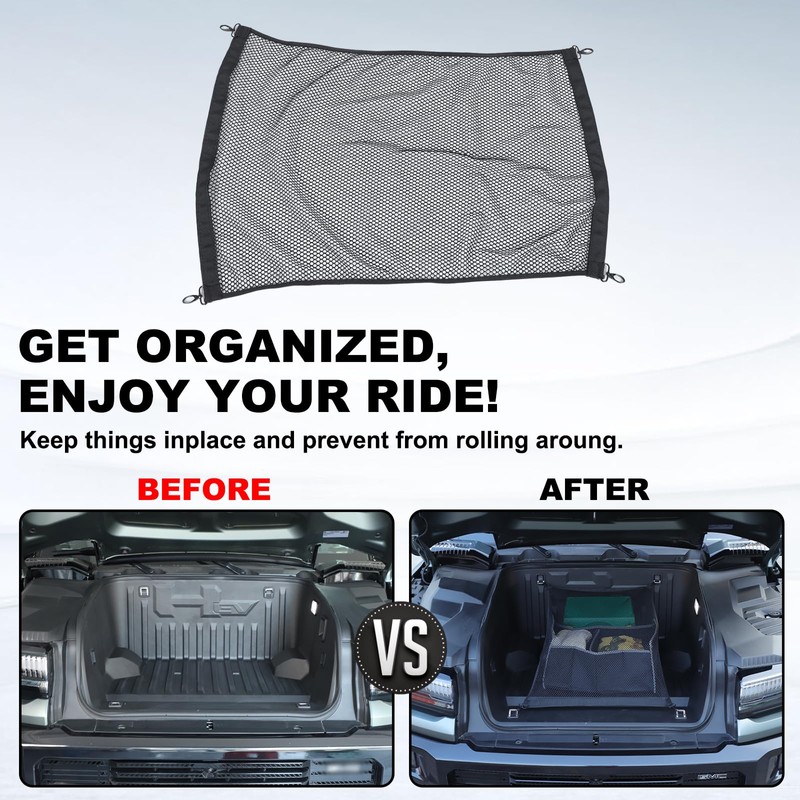 Front Trunk Storage Net Compatible with Hummer EV 2024 2025