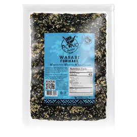 Pono Foods Co Wasabi-Nori Furikake Rice Seasoning - Gluten-Free - Plant-Based Rice Seasoning – Premium Quality – Japanese Wasabi-Nori Seasoning - 17.64 oz