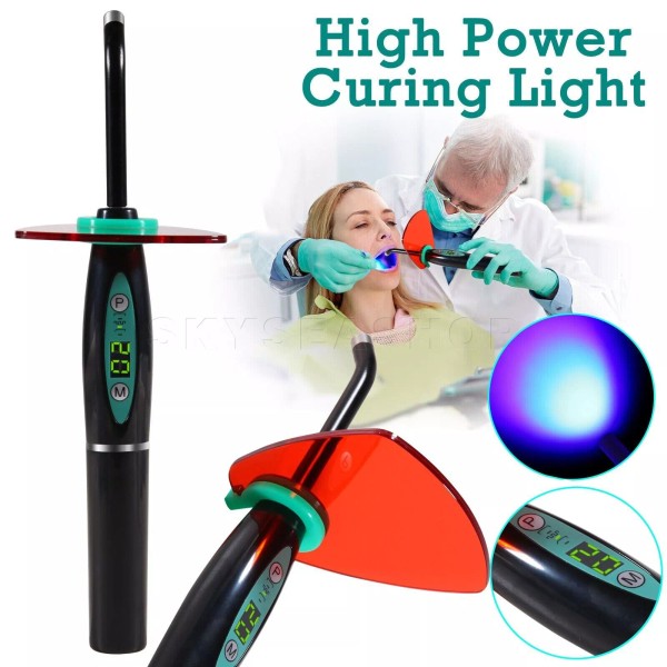 Unbranded Dentist Dental LED Curing Light Lamp Wireless Cordless Resin