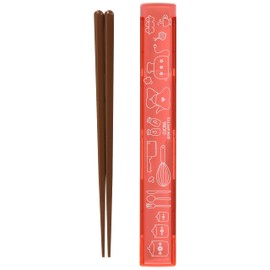 Komori Resin Chopsticks & Chopsticks Case Cucina Bento Chopsticks Case Set S Pink 19.2cm S Made in Japan