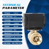 movafaFH 1/2" Brass Motorized Ball Valve - Electric Water Valve