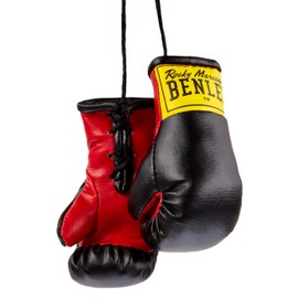 BENLEE Rocky Marciano Unisex_Adult Mini Miniature Boxing Gloves, Black, standard size 199027