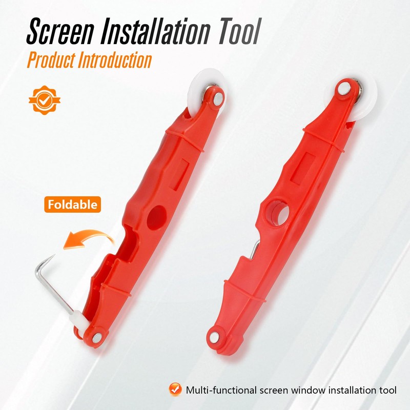 Screen Repair Tools, 6 in 1 Window Screen Installation Kit
