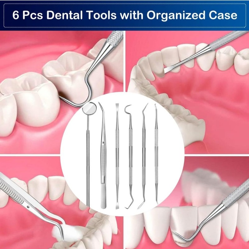 Dental Tools, Professional Teeth Cleaning Tools Dental Hygiene Tools Kit