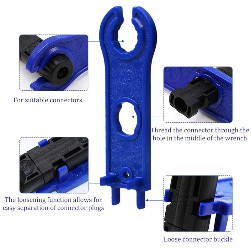 WUSJCOF 2 Pieces Solar Tool Wrench for Solar Panel Cable