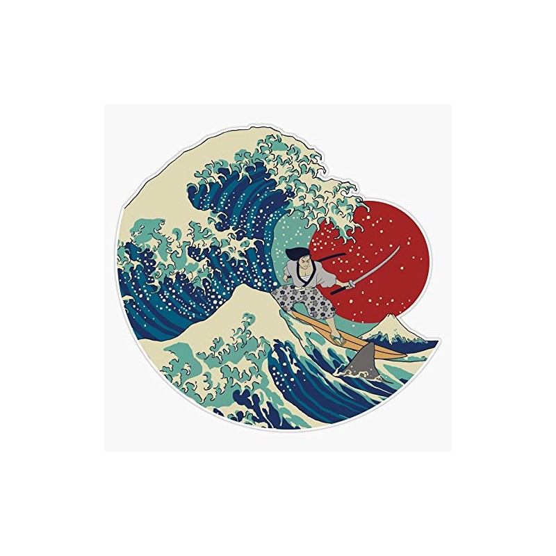 Samurai Sticker Outdoor Rated Vinyl Sticker Decal for Windows, Bumpers,