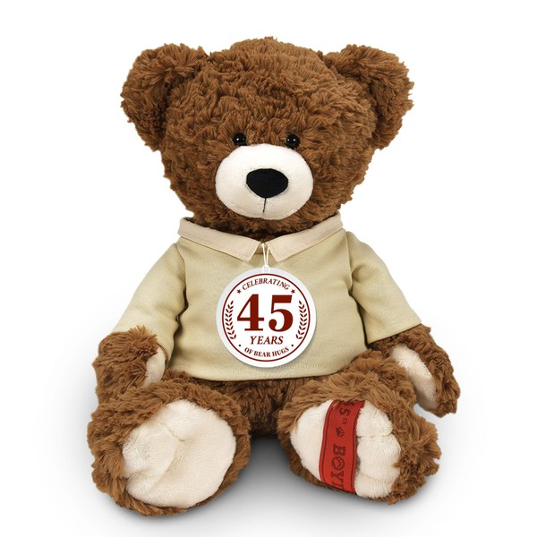 Enesco Boyds Bears 45th Anniversary Chubs Beanster Plush Teddy Bear