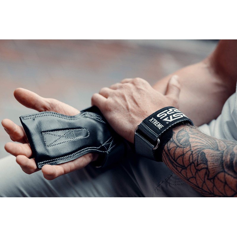 Versa Gripps® Xtreme、米国製 リストストラップ ウェイトリフティングの代替品 最高のトレーニングアクセサリー