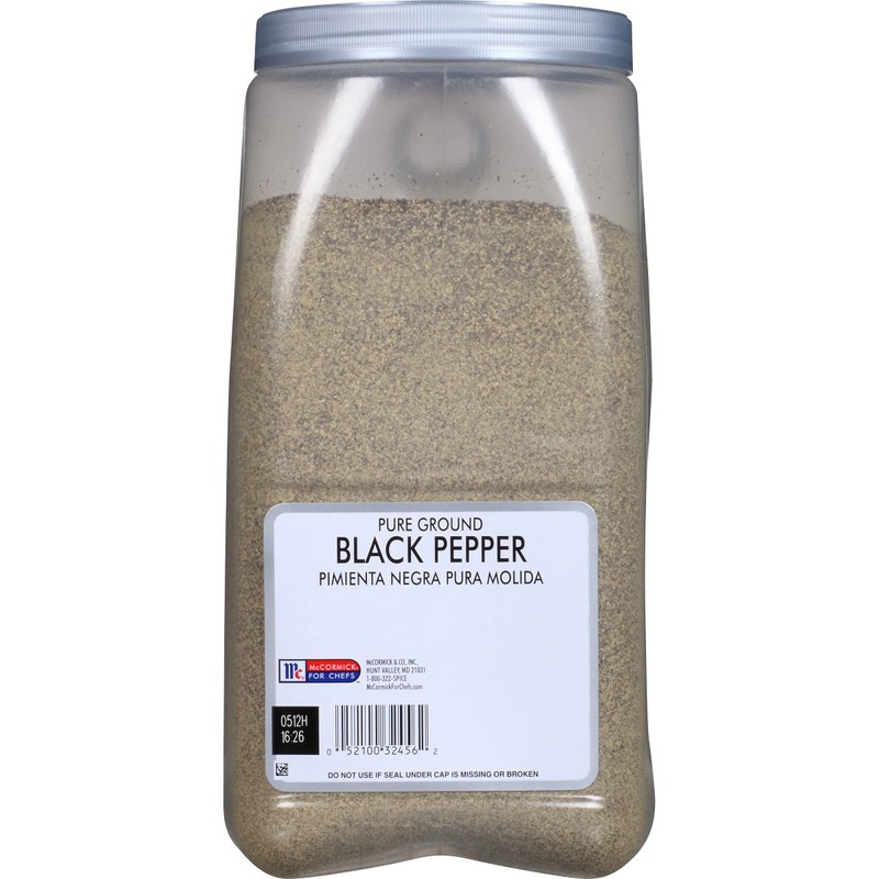 McCormick Culinary Pure Ground Black Pepper, 5 lb - One