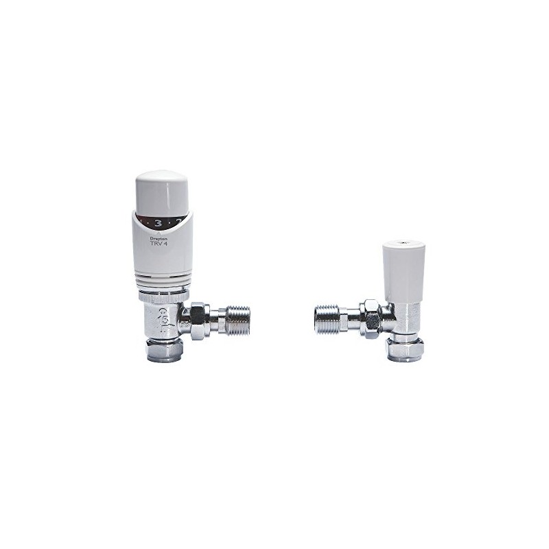 Drayton 0707260 TRV4 Thermostatic Radiator Matching lockshield Valve, 15mm