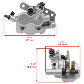 Caltric Front Right Brake Caliper w/Pad for Kawasaki Brute Force 750 KVF750 4X4i 2005-23