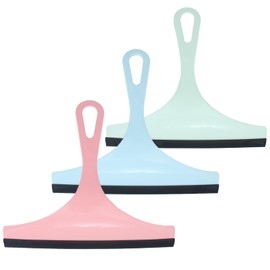 Pack of 3 Shower Cubicle Squeegee, Shower Squeegee, Shower Squeegee, Squeegee Shower, Shower Wiper, Bathroom Wiper Tile Wiper, for Bathroom, Window, Floor Glass (3 Colours)