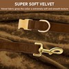 GAMUDA Velvet Dog Collar and Leash, Super Soft and Smooth,