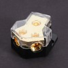 Hlyjoon 2 Way Power Distribution Block, 1*1GA In 2*4GA Out,